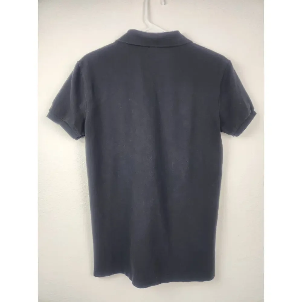 Polo Ralph Lauren Polo Shirt Short Sleeve Black Men Small Pink Logo
